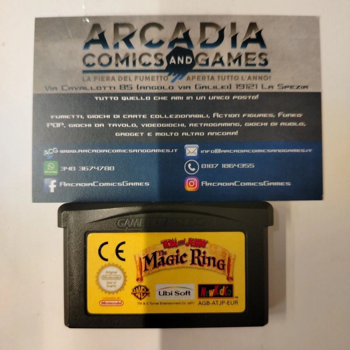 Tom &amp; Jerry The Magic Ring Game Boy Advance Nintendo GBA Solo Cartuccia Loose